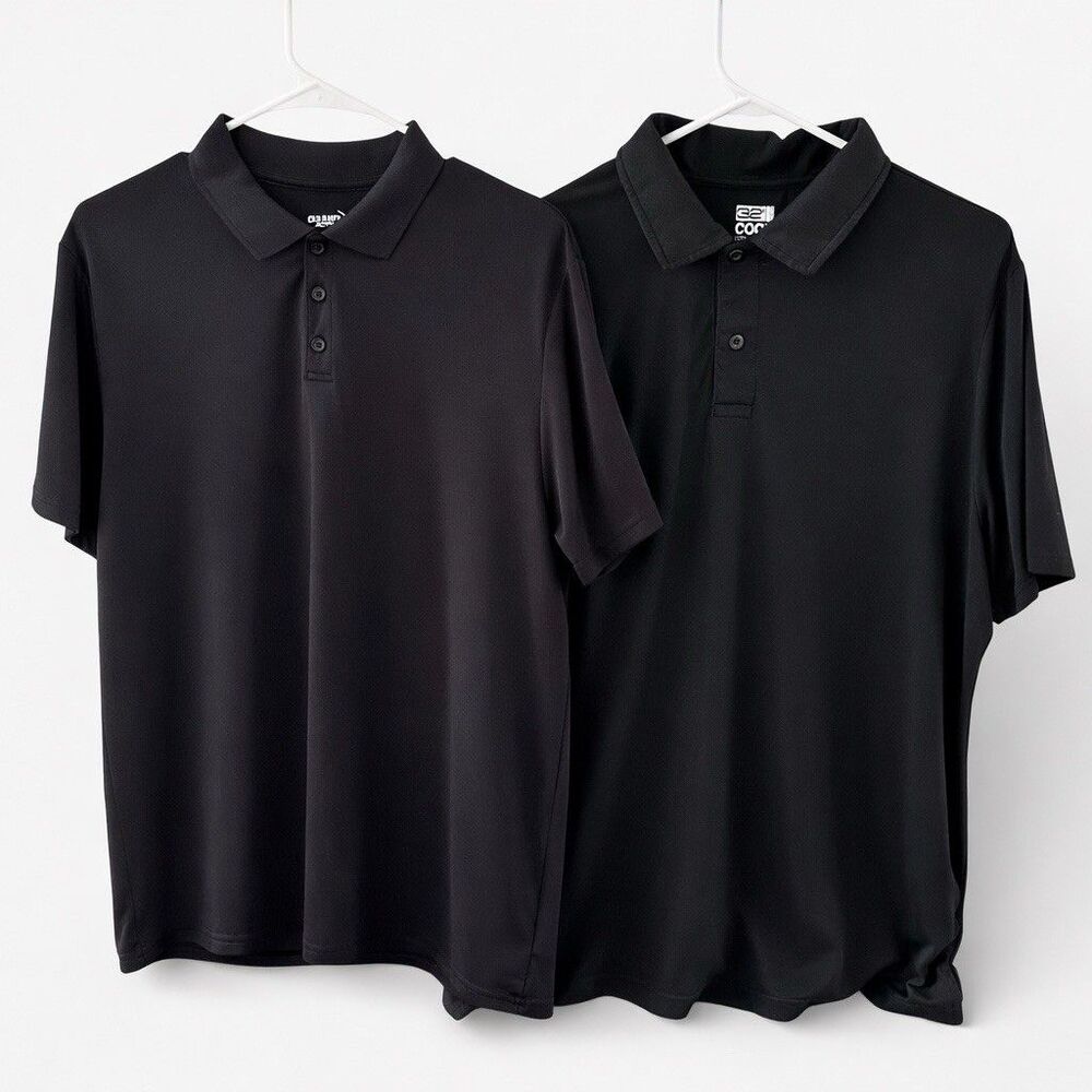 Men’s Large Black Polo Bundle Old Navy Active & 32 Degrees‎ Performance